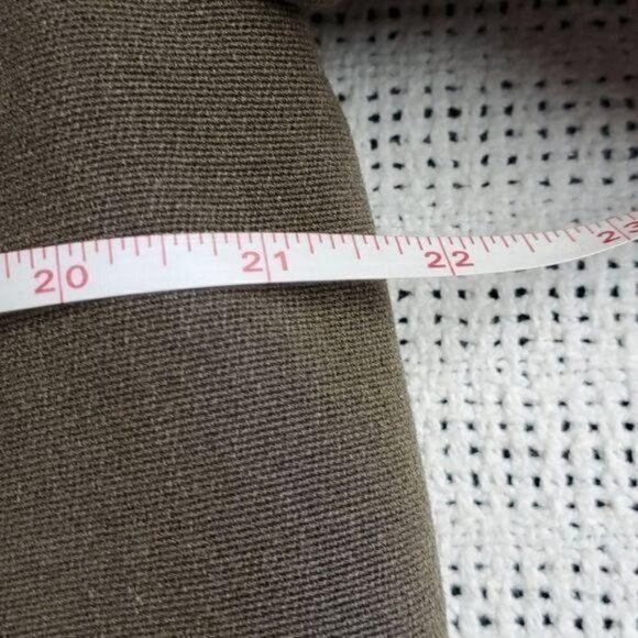 Vintage 60's Union Made Brown Sz. L Fur Collared Lined Button Coat - Picture 7 of 12